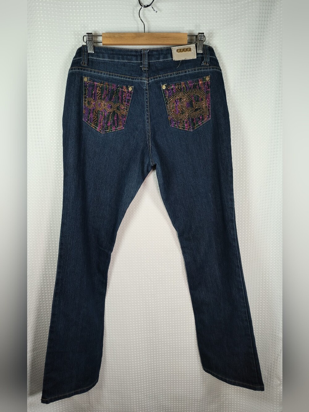 Coogi embellished bootcut jeans with rhinestone pockets Size 11/12